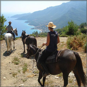 Horseback Riding on Thassos Island, Greece